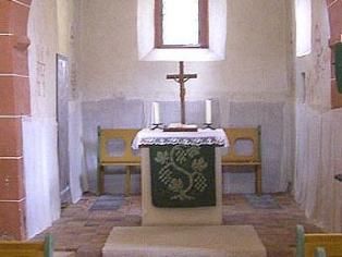 Kirche Sandlofs Altarraum