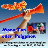 2010 Monoton oder polyphon